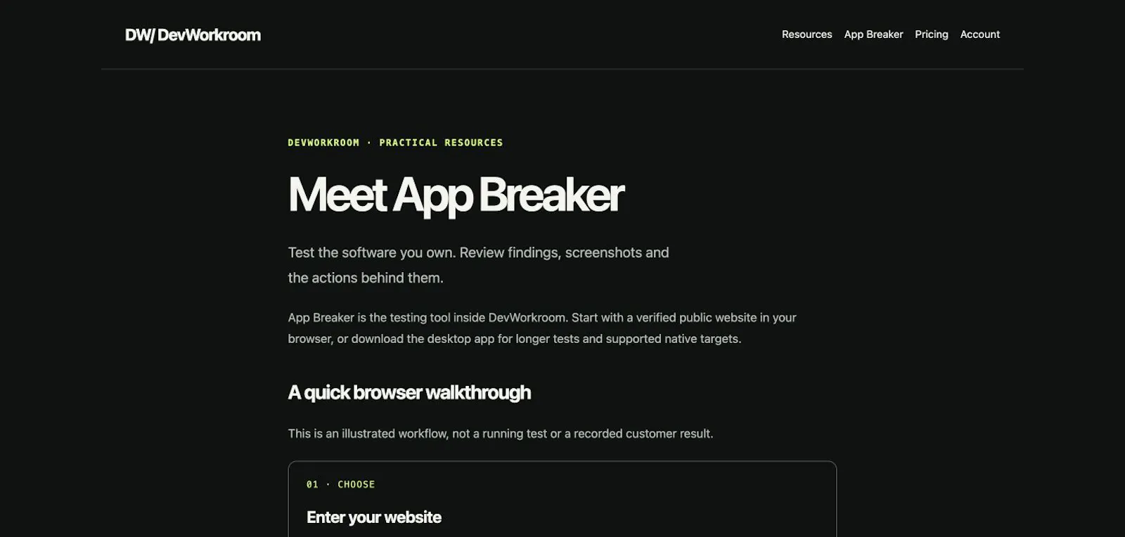 DevWorkroom screenshot 1