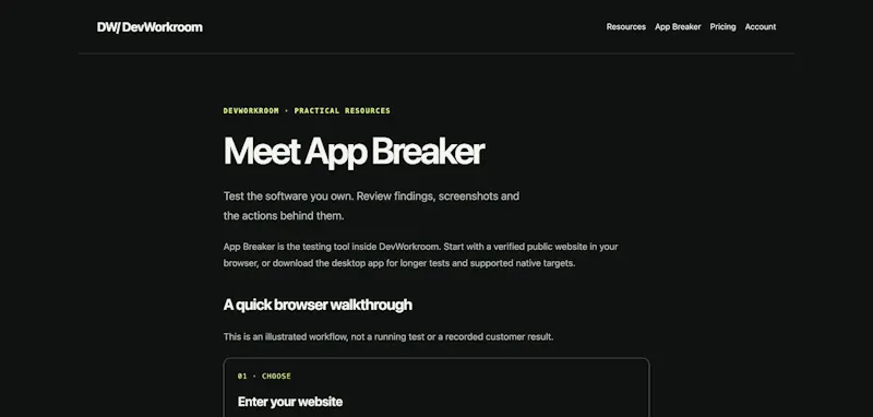 DevWorkroom screenshot 1