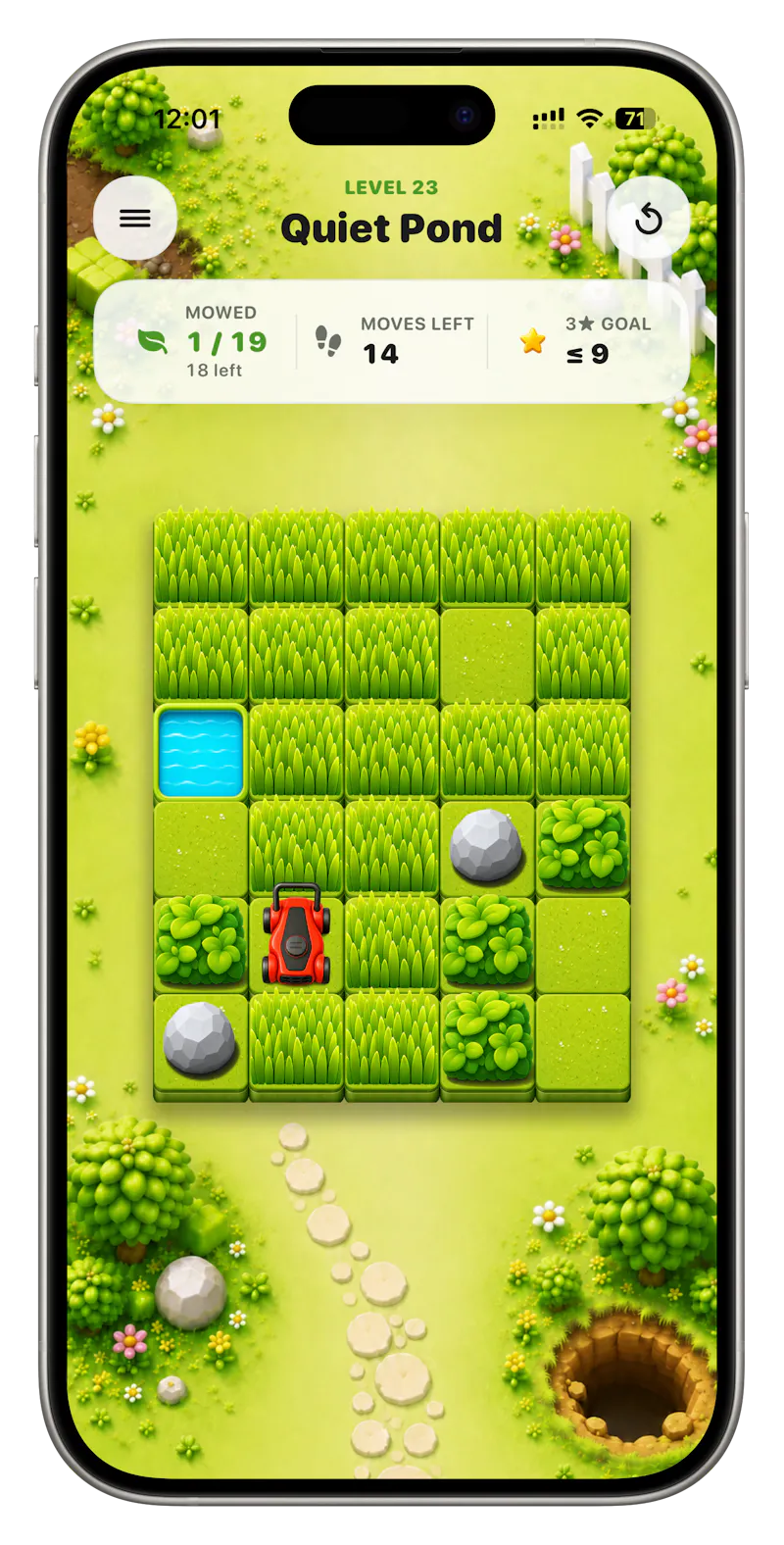 Lawn Slide - Mow & Puzzle  screenshot 9