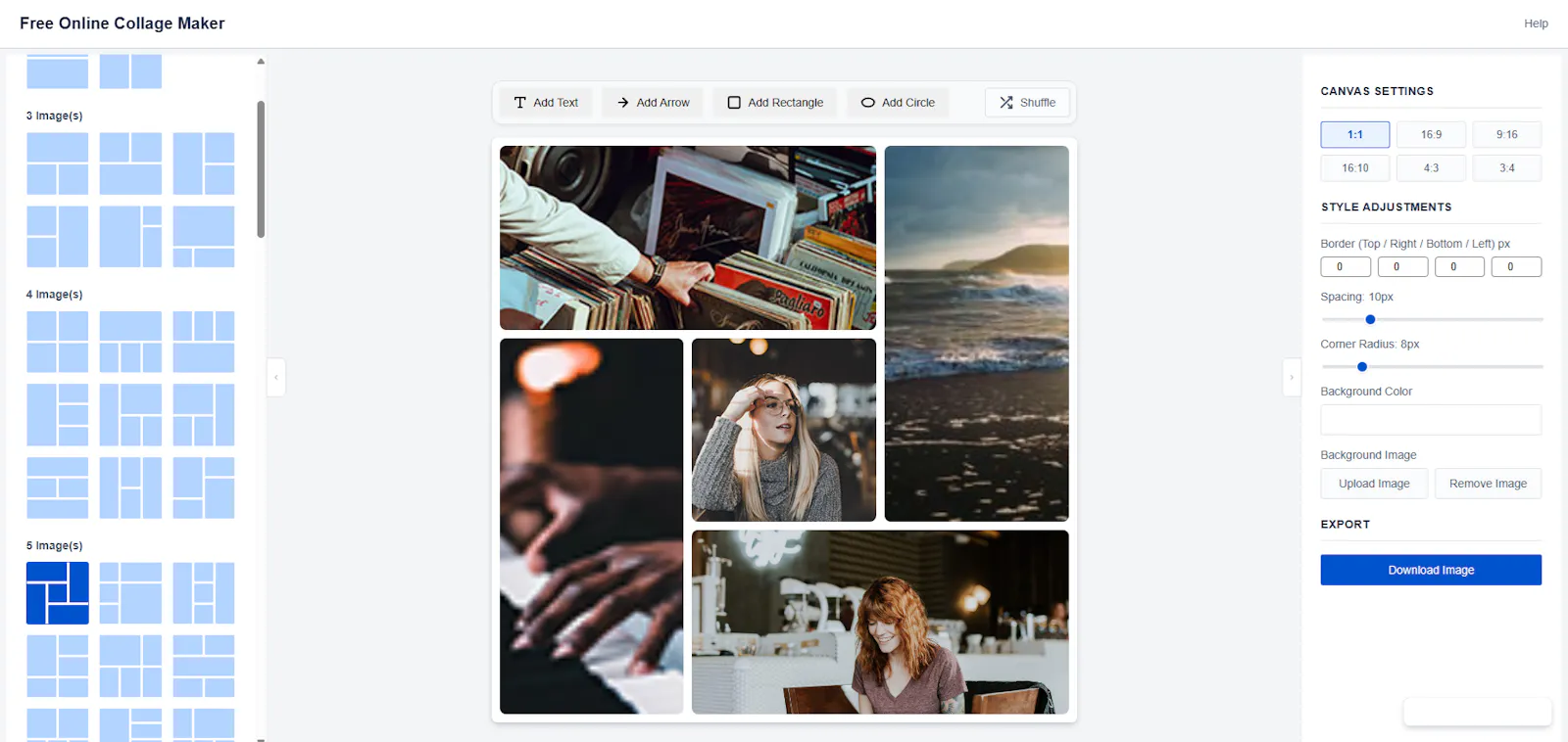 Free Online Collage & Annotation Tool screenshot 2