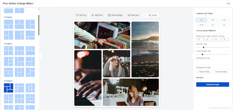 Free Online Collage & Annotation Tool screenshot 2