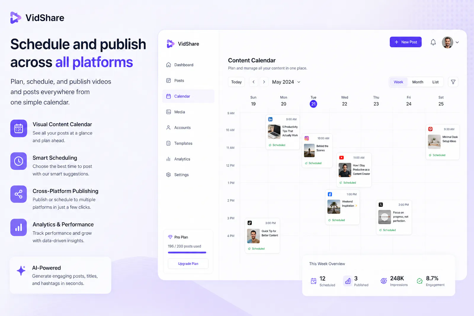 VidShare – Automate Social Posting screenshot 3