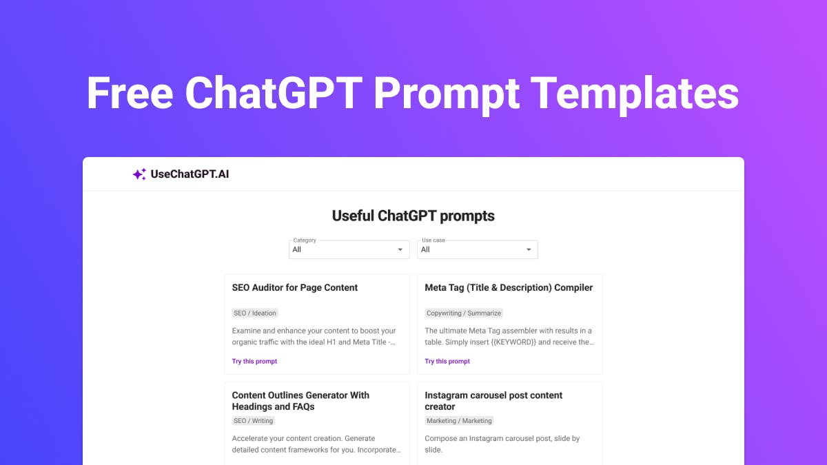 100+ Free ChatGPT Prompt Templates media 2