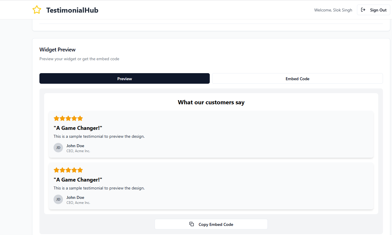 TestimonialShub - 証言を簡単に収集して紹介しますメディア5
