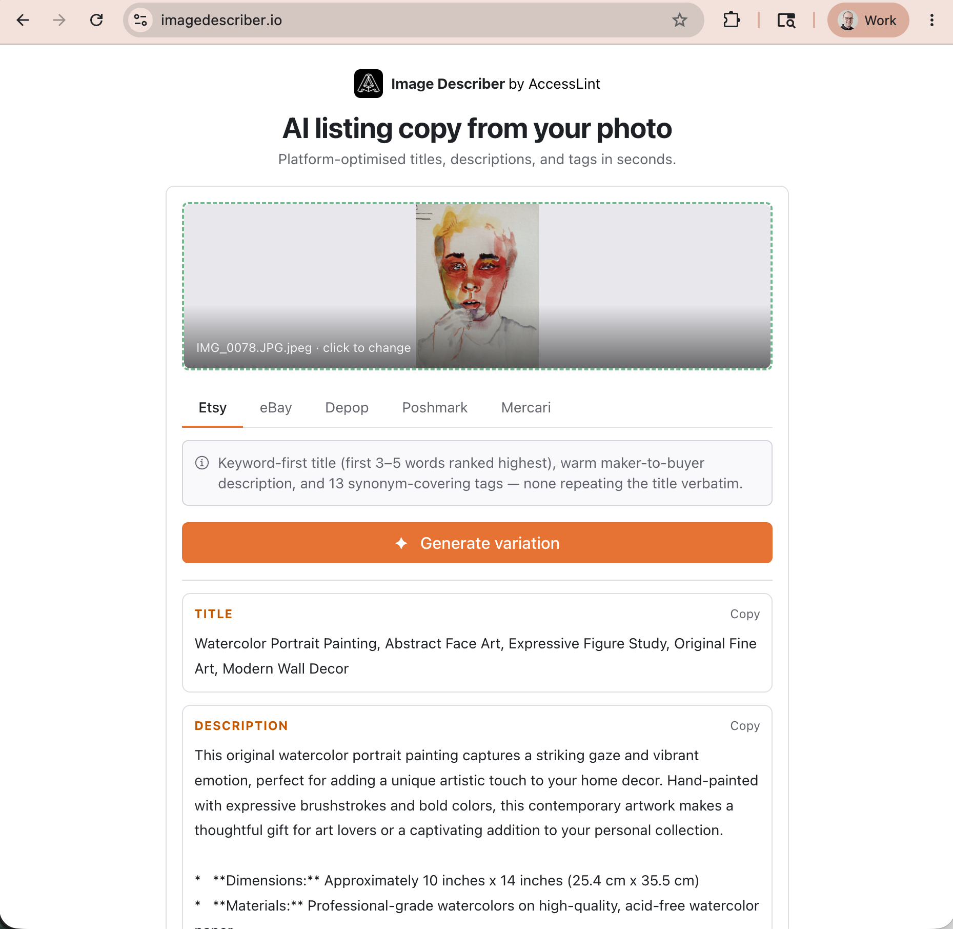 Image Describer gallery image