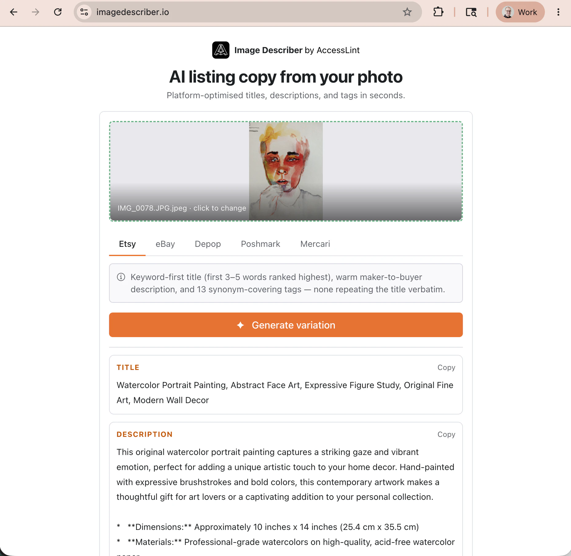 Image Describer screenshot 4