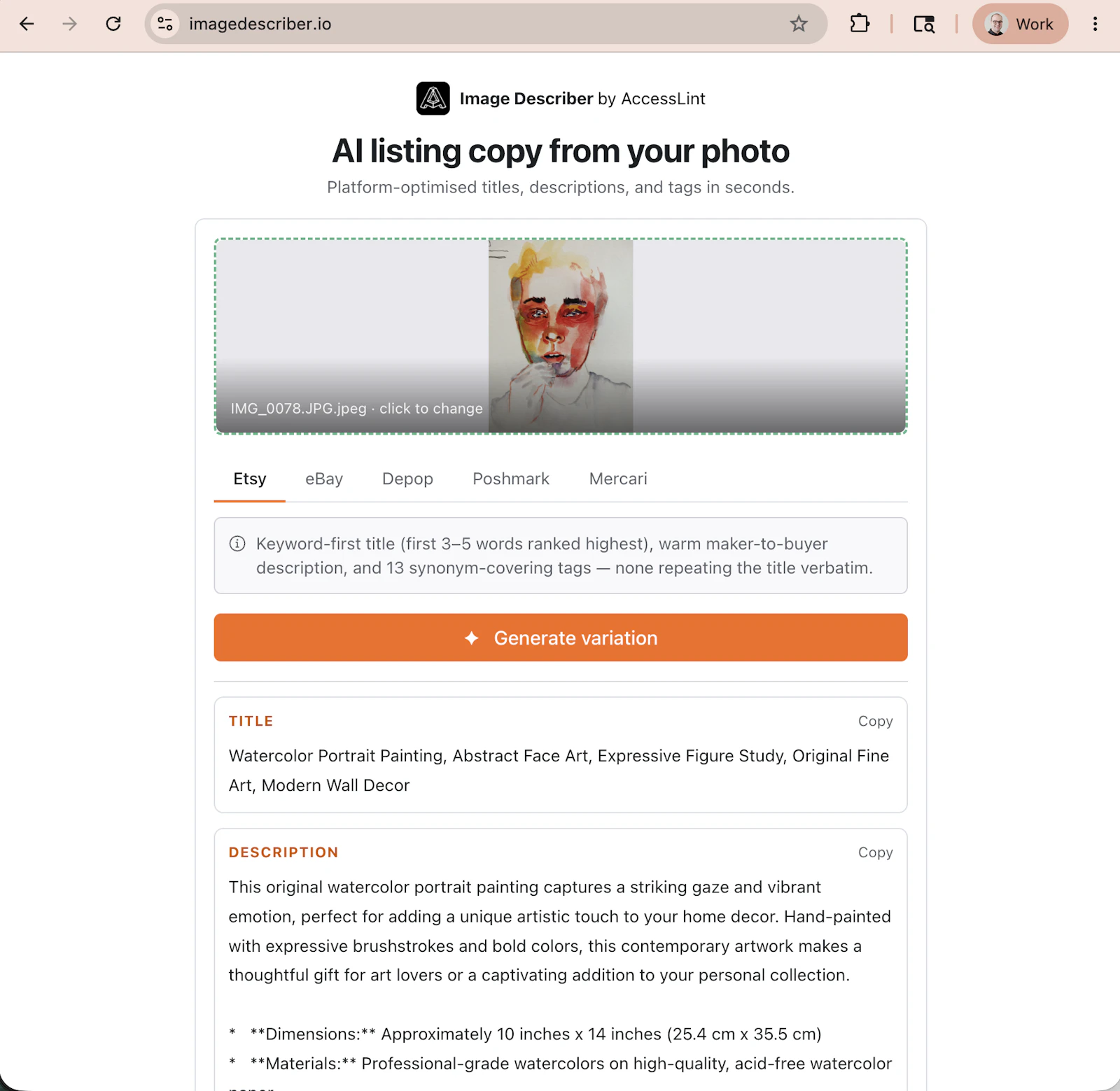 Image Describer screenshot 5