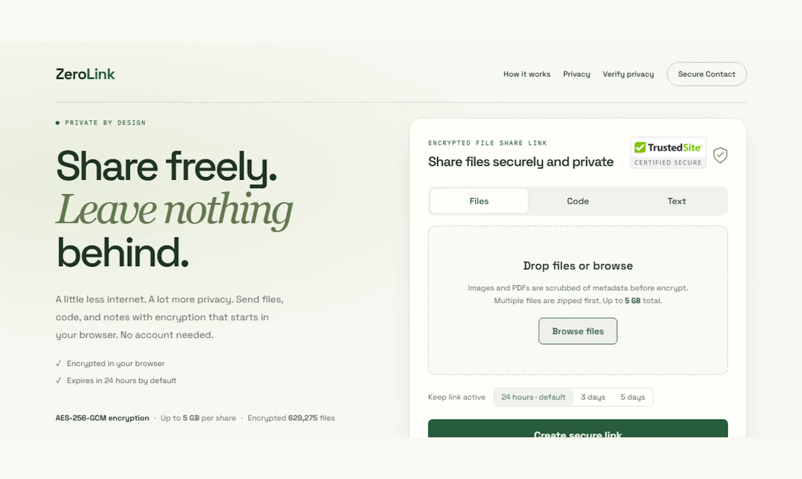 Zero Link screenshot 1