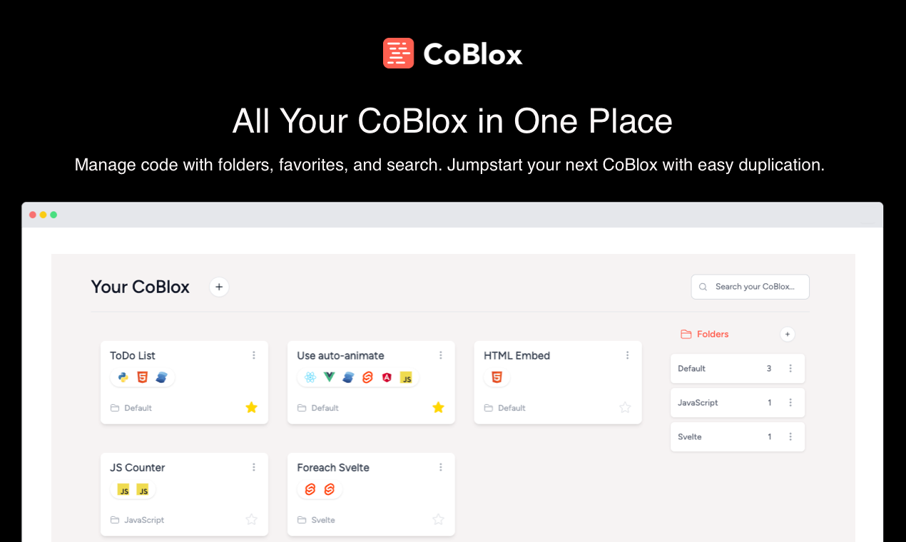 COBLOX - Eleva il tuo codice, crea bellissimi blocchi di codice incorporabili media 4