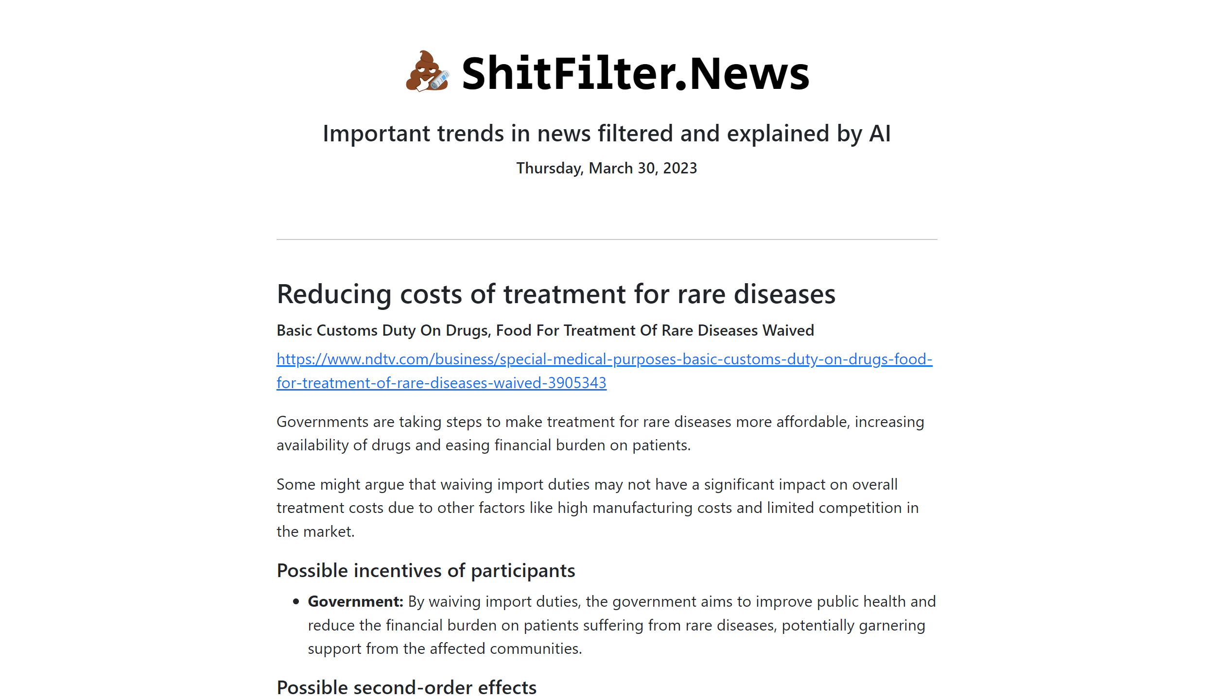 ShitFilter.News - Important trends in news filtered and explained by AI media 2
