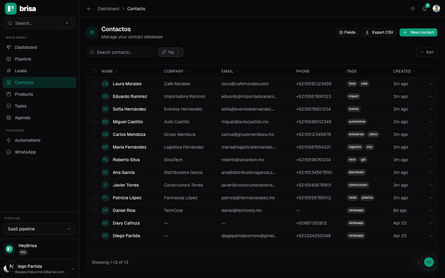 Brisa CRM gallery image