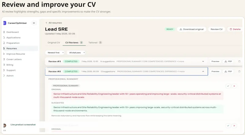 CareerOptimiser screenshot 4