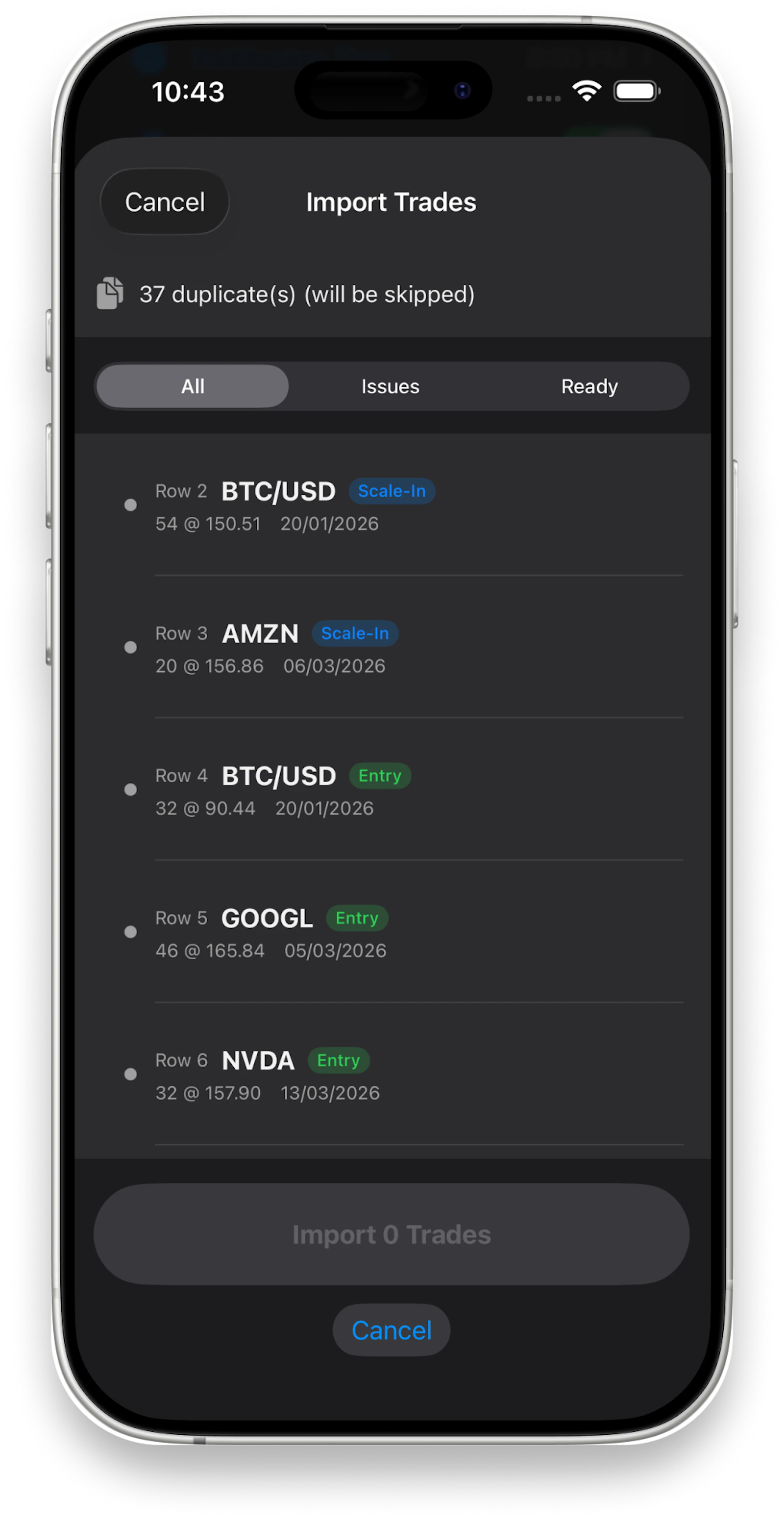 Trading Journal: Mantis screenshot 4