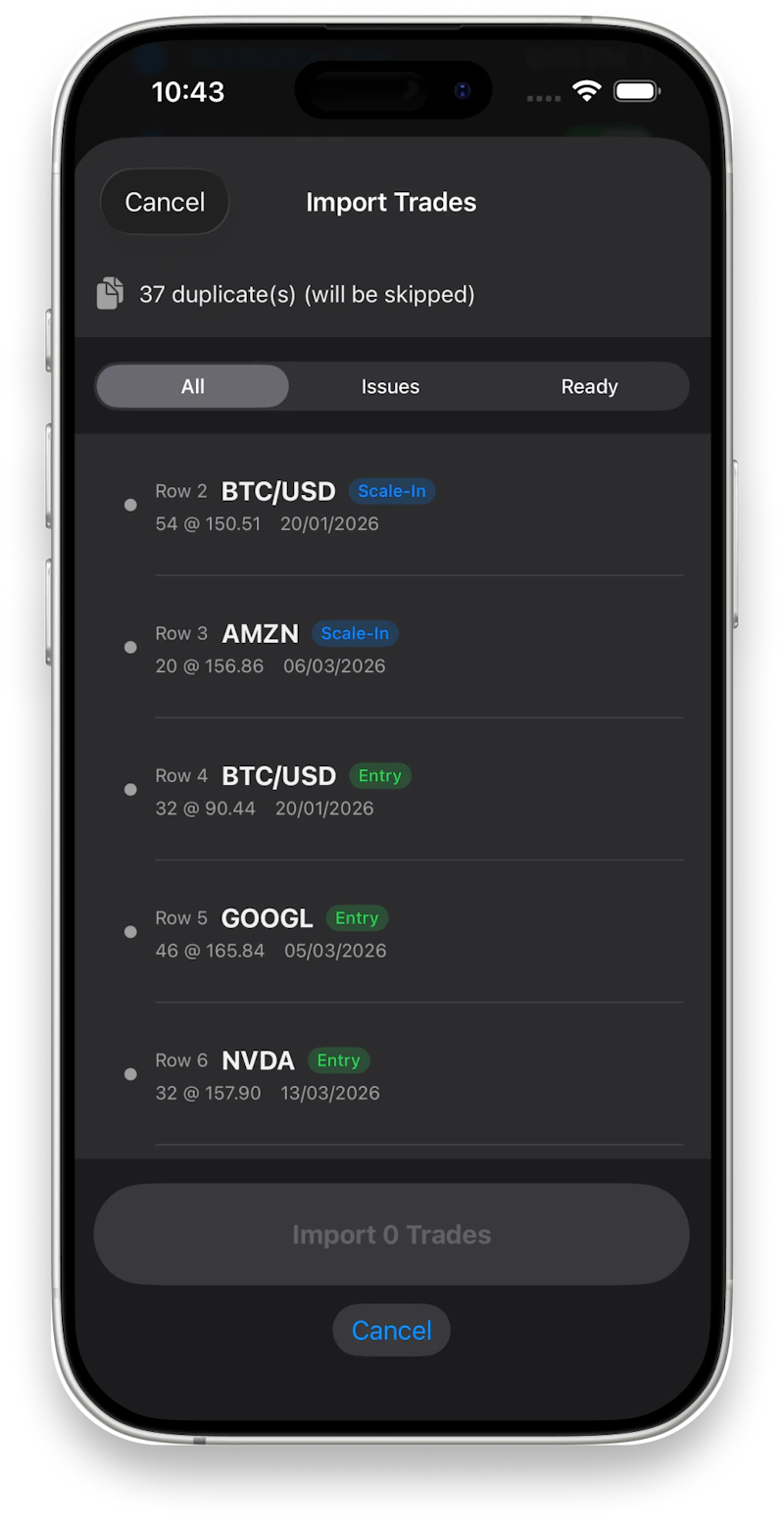 Trading Journal: Mantis screenshot 4