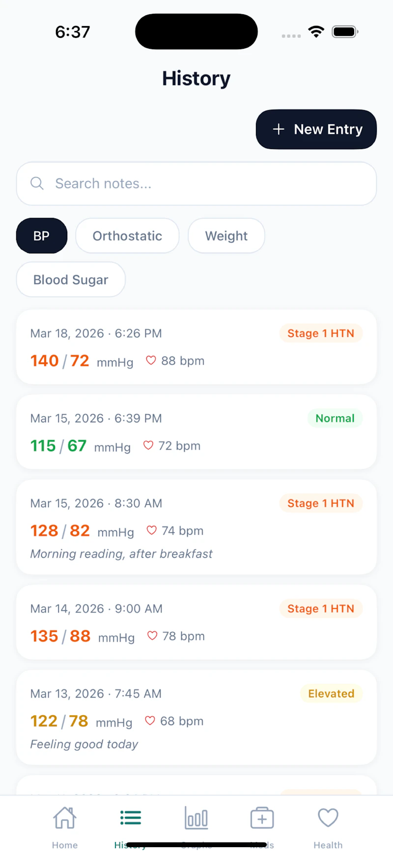 BPMedTracker screenshot 4