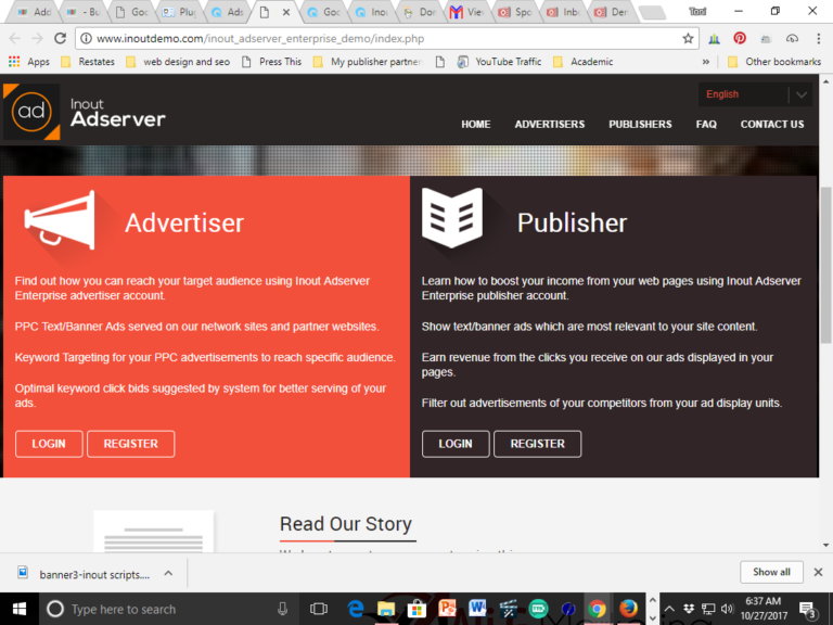 Google Adsense clone script, ad server by Inout script
