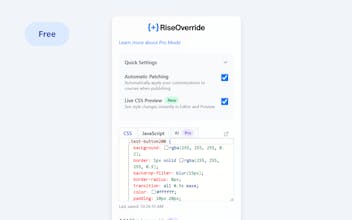 RiseOverride: Customize Rise Courses gallery image