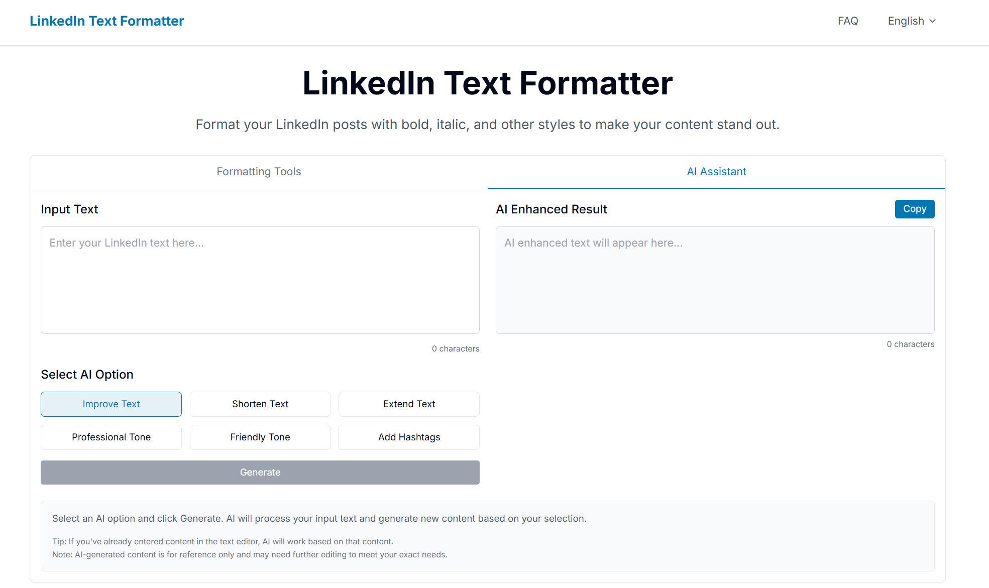 LinkedIn Text Formatter gallery image