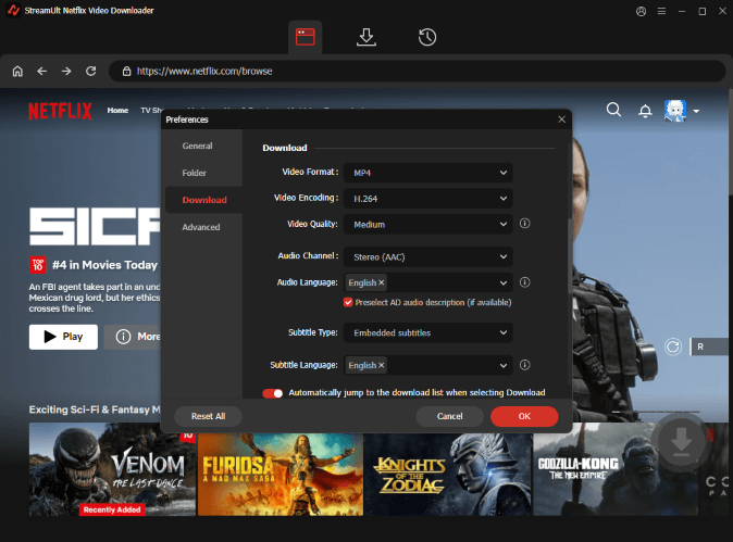 Streamult Netflix 비디오 다운로더 - Netflix Downloader는 광고 프리 Netflix 비디오를 다운로드합니다 미디어 4