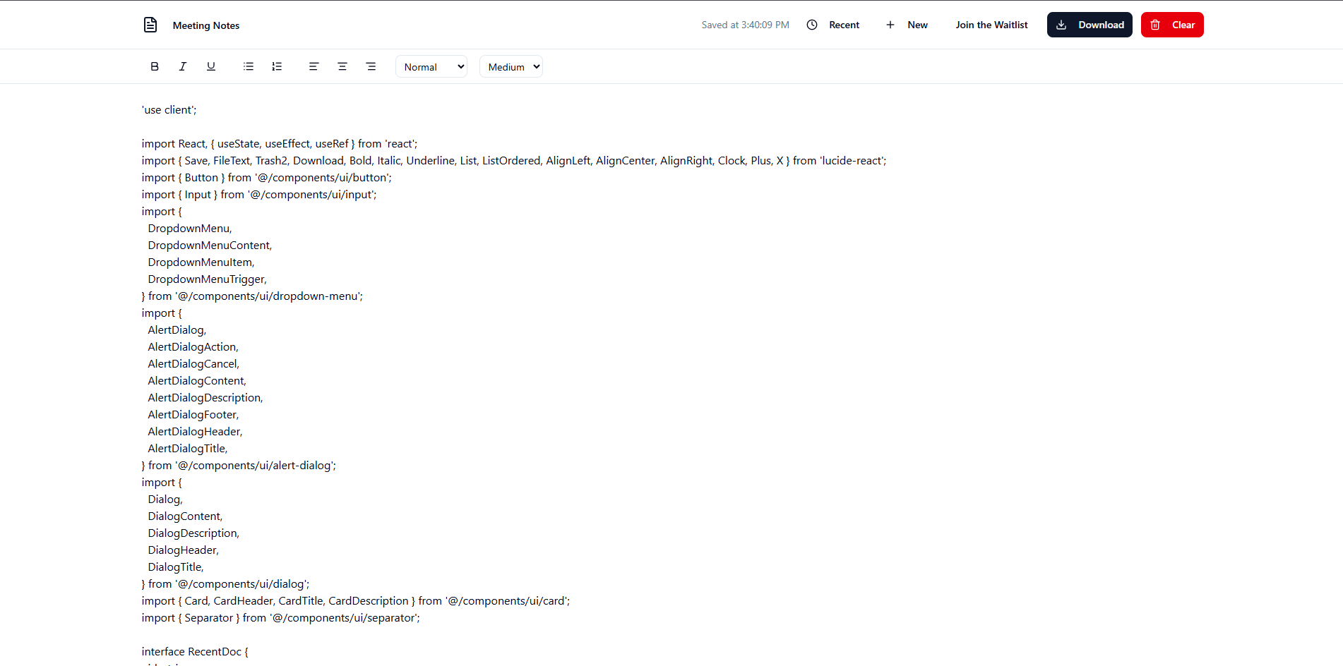 Superdocs - Edit your documents - Main product screenshot demonstrating key features and user interface