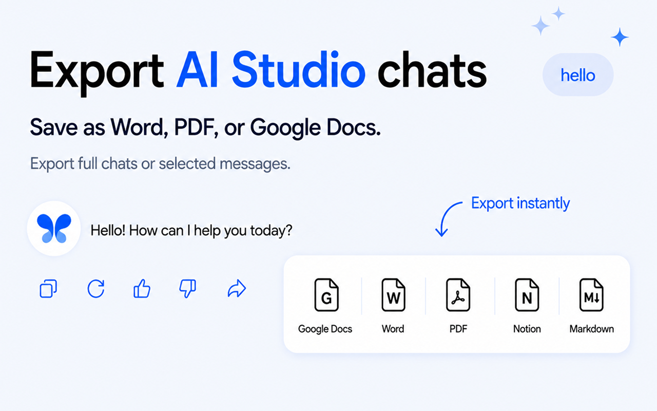 Chat Exporter for AI Studio gallery image