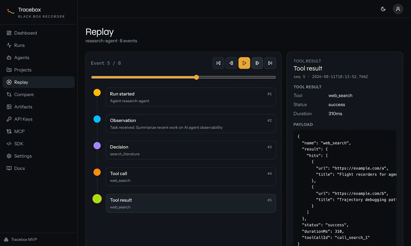 Tracebox screenshot 4