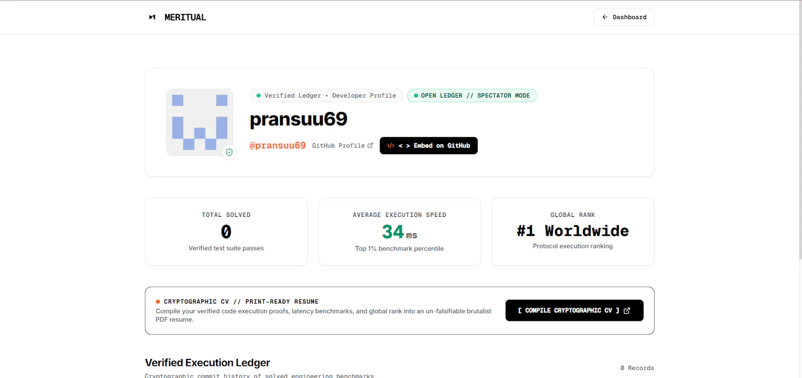 Meritual screenshot 1