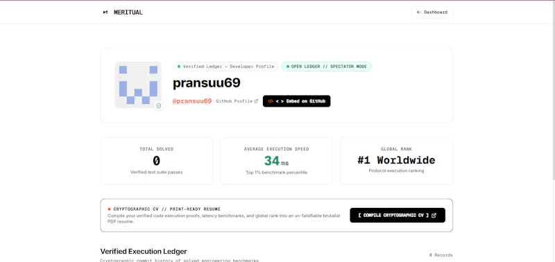 Meritual screenshot 1