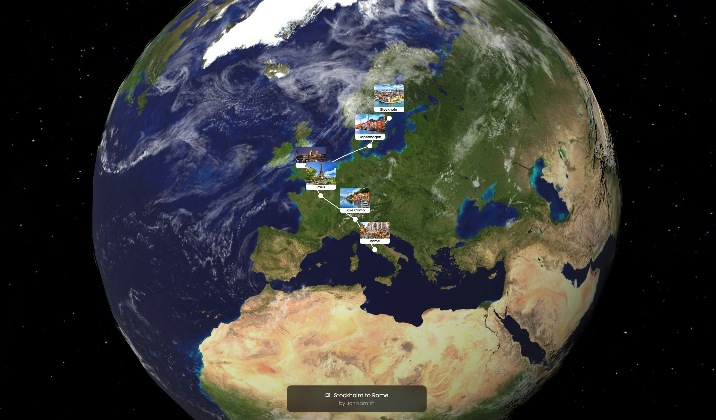 Média Globale - Transformez vos voyages en globe que vous pouvez explorer. 1