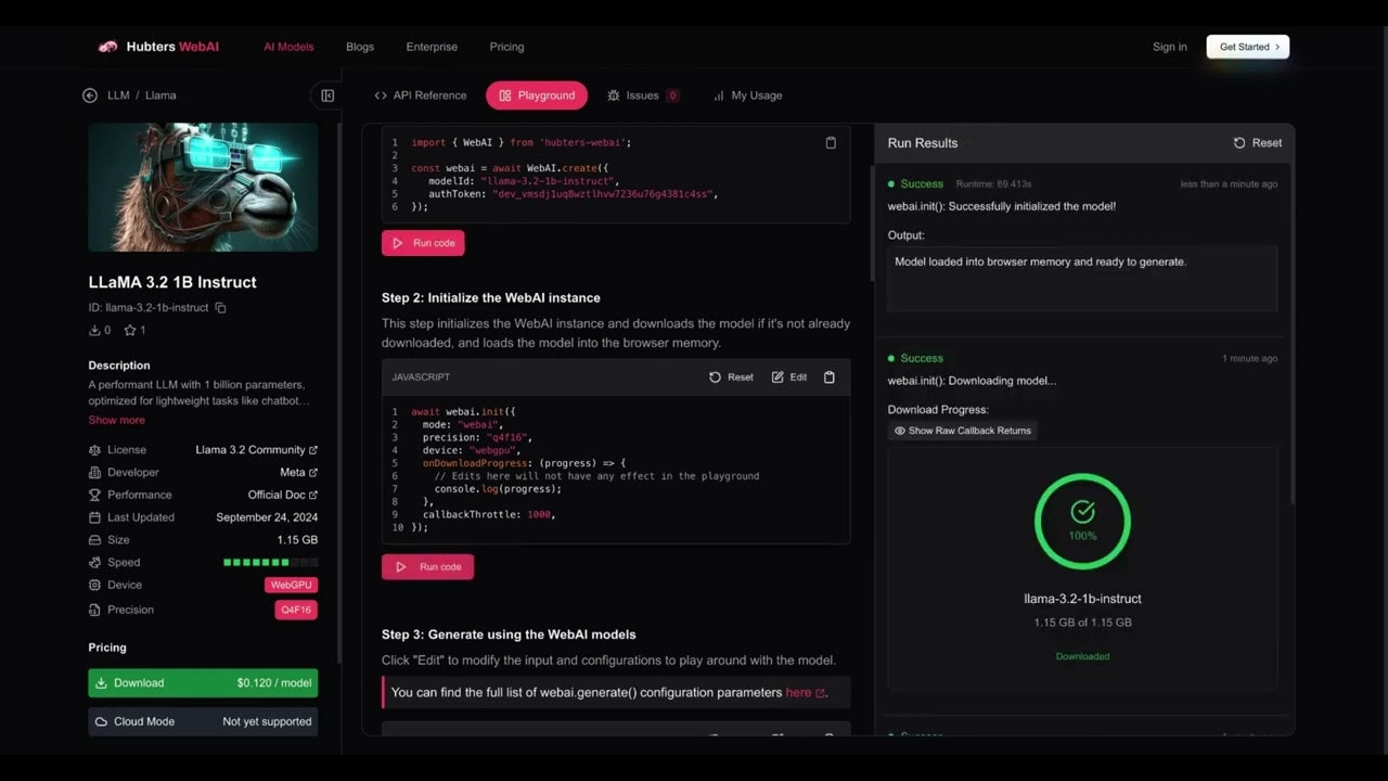 Hubters WebAI gallery image