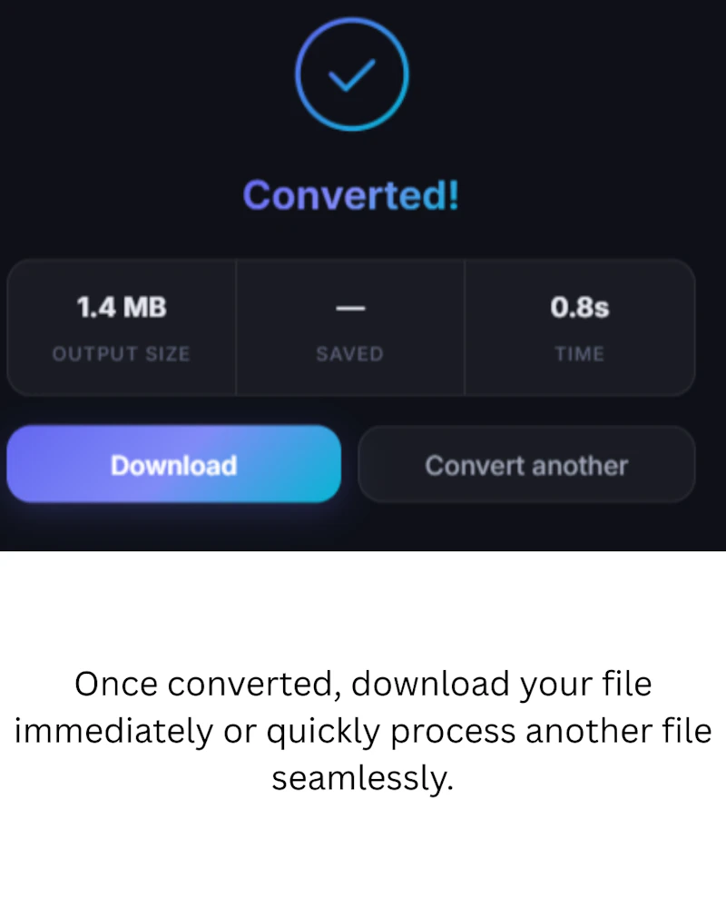 Convert files without uploads or tabs screenshot 2