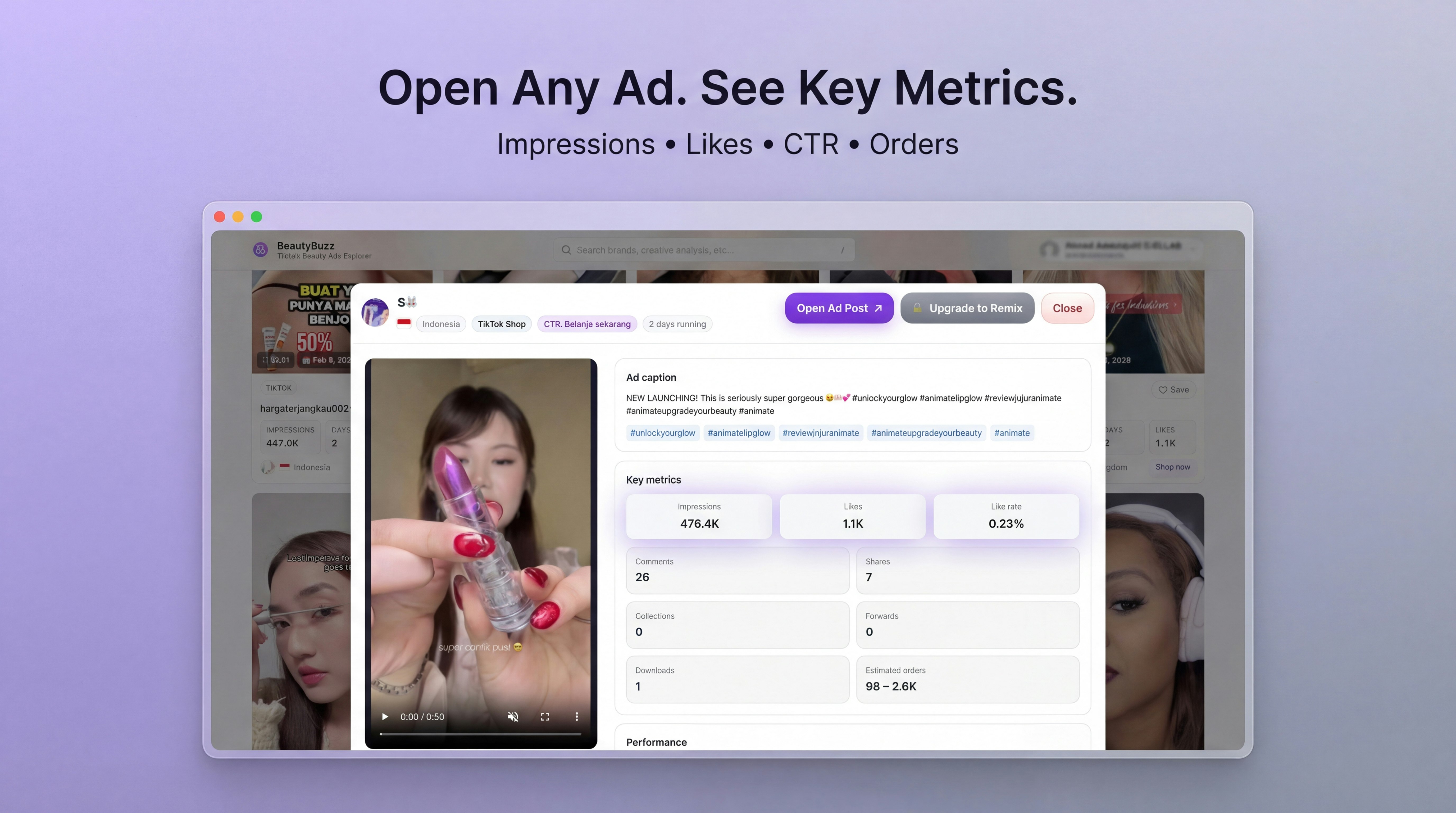 BeautyBuzz AI - Screenshot 2 showing product features and functionality