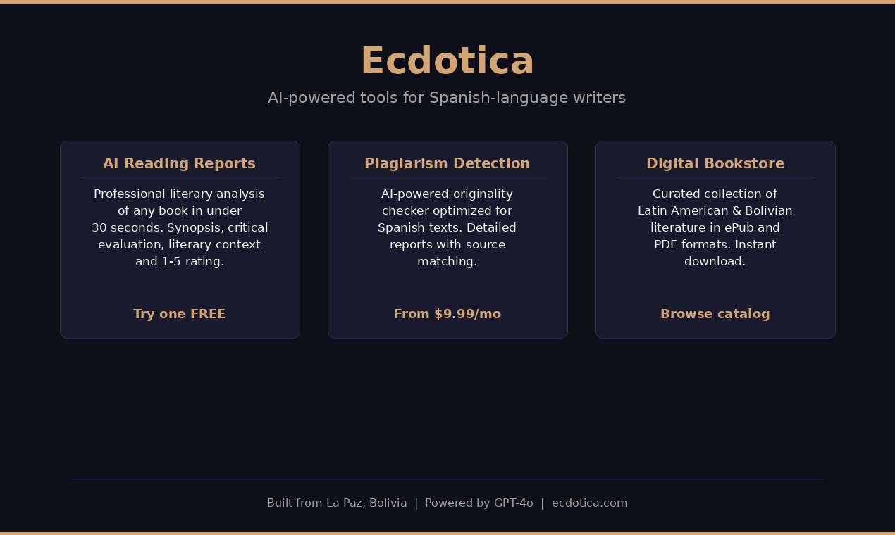 Informes de Lectura by Ecdótica