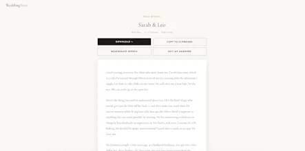 Wedding Toast gallery image