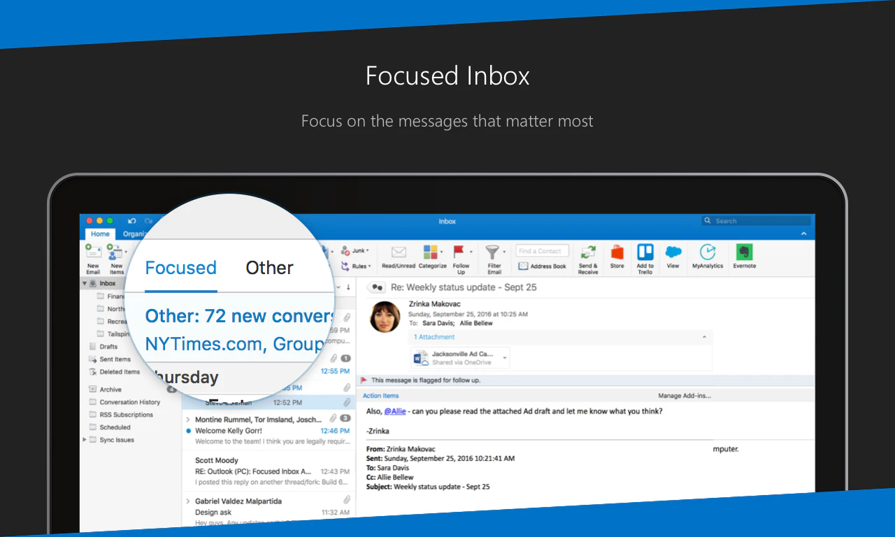 Microsoft Outlook 2016 for Mac
