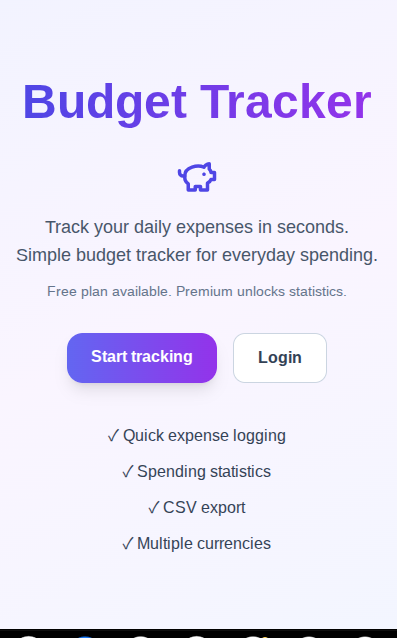 Budget Tracker