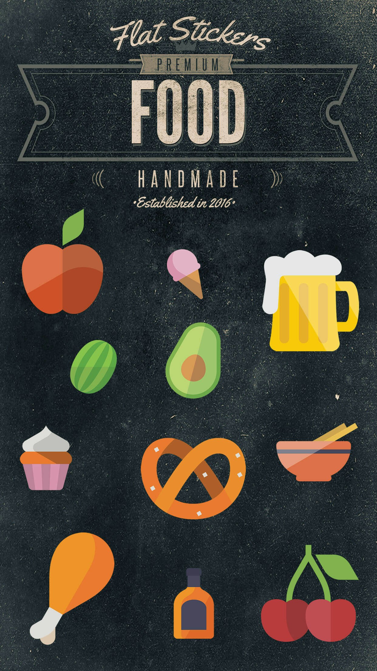 Flatstickers for iOS10 iMessage gallery image