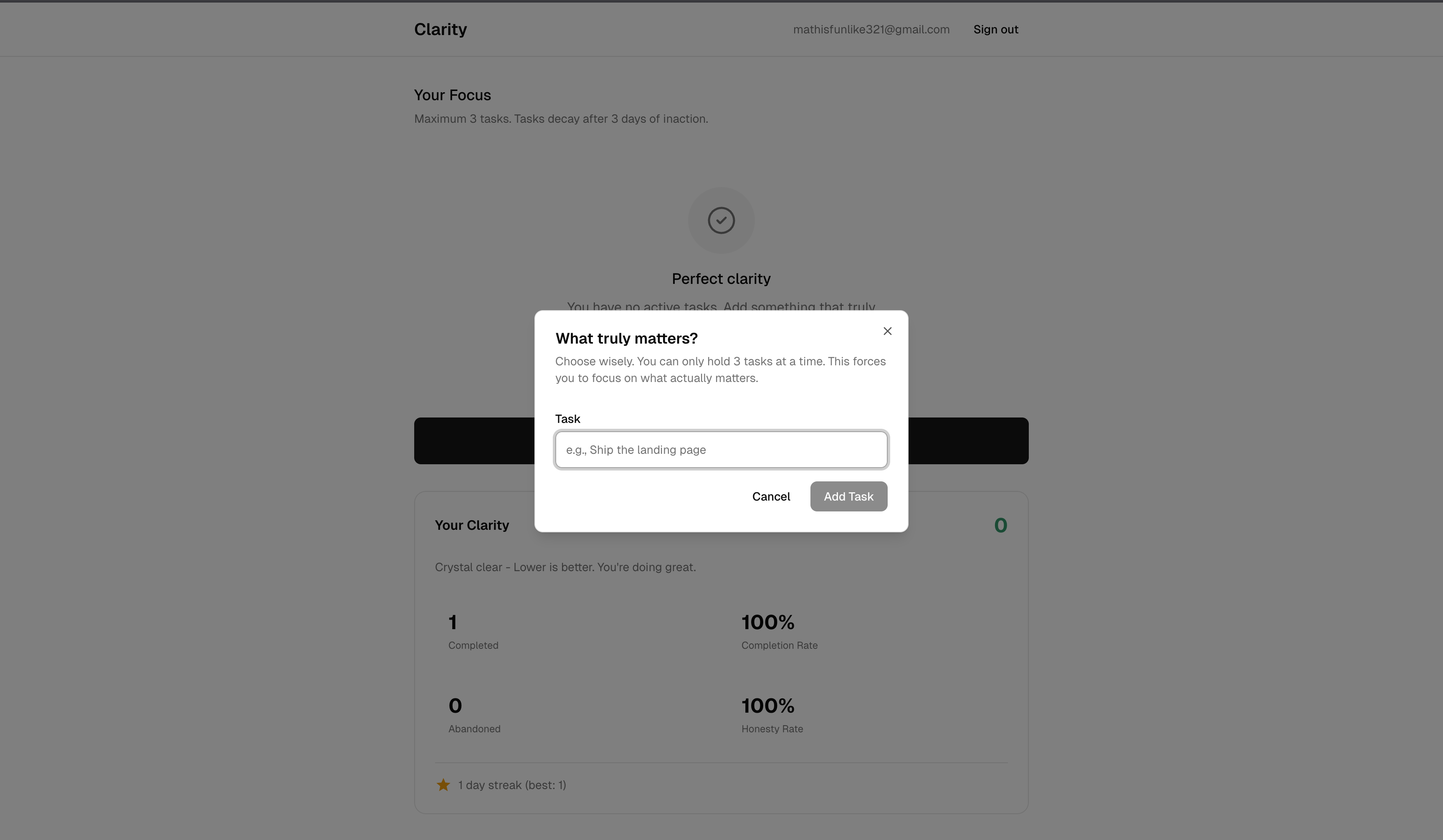 Clarity gallery image