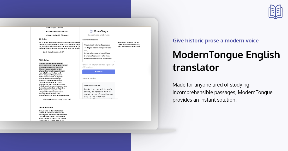 ModernTongue - Product Hunt launch logo and brand identity
