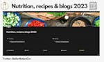 Nutrition, recipes & blogs 2023 image