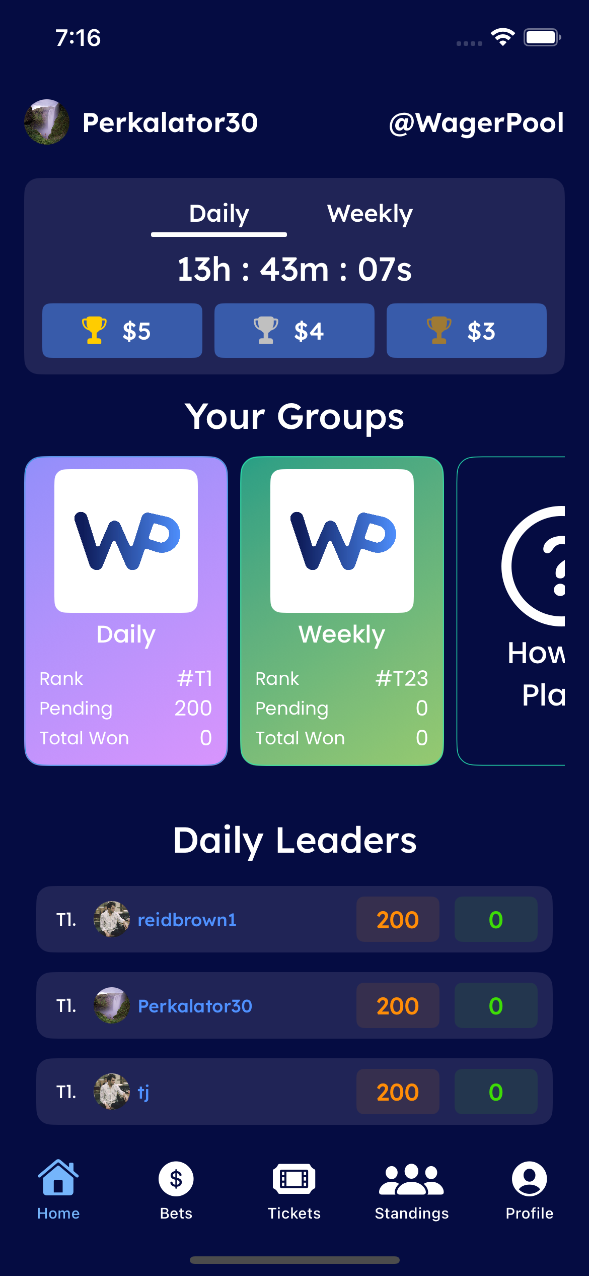 startuptile WagerPool-Fantasy sports betting app without financial ruin