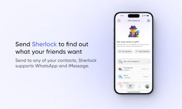 Sherlock&rsquo;s smart algorithm analyzing likes and dislikes, providing gift suggestions tailored just for them.