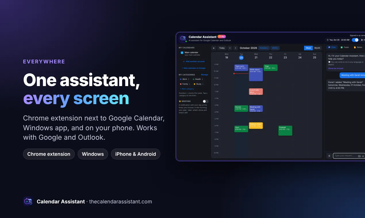 Calendar Assistant gallery image