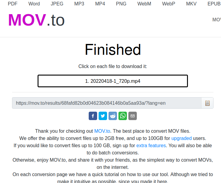 Media Mov.to - Bộ chuyển đổi MOV 3