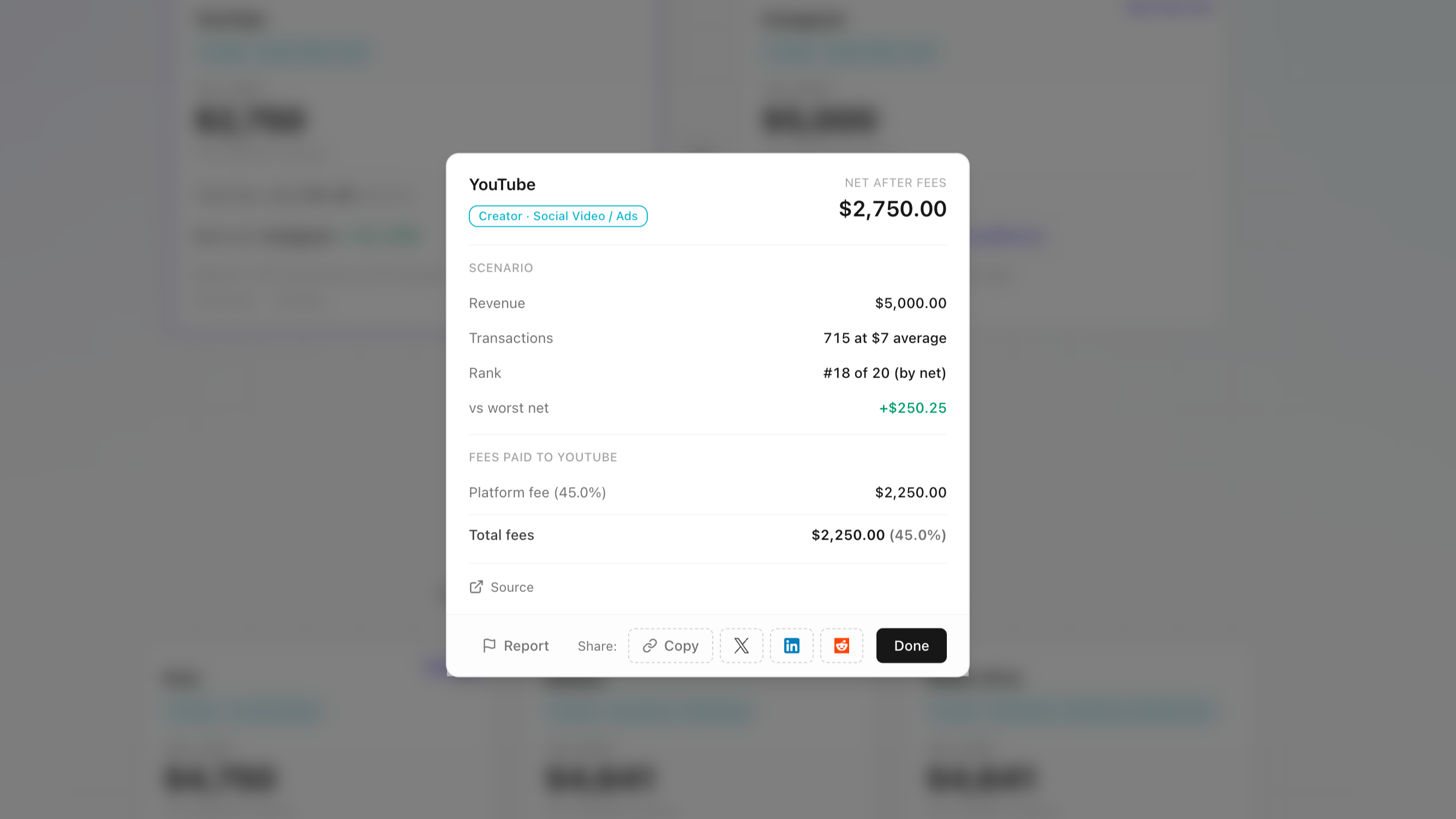 Feexivo - Net After Fees Calculator screenshot 3