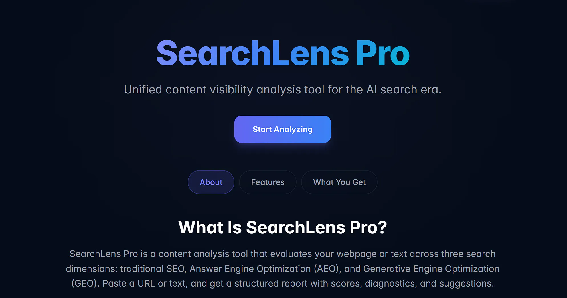 SearchLens Pro 제품 배너