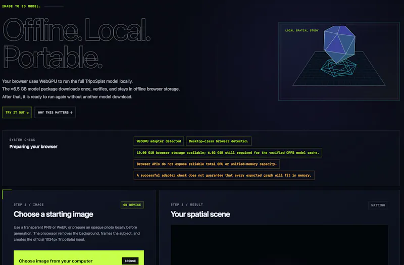 TripoSplat WebGPU screenshot 3