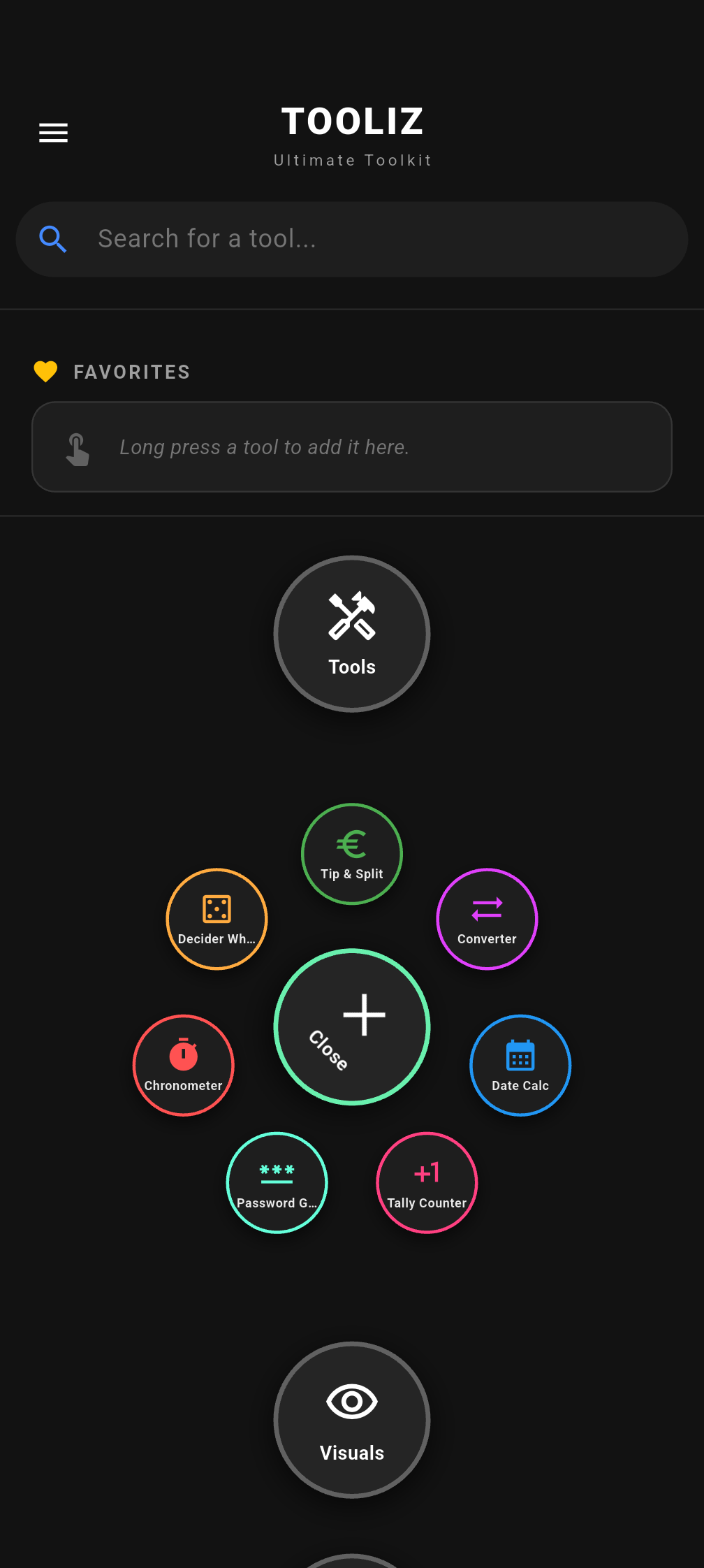Tooliz - Ultimate Tool Box - Main product screenshot demonstrating key features and user interface