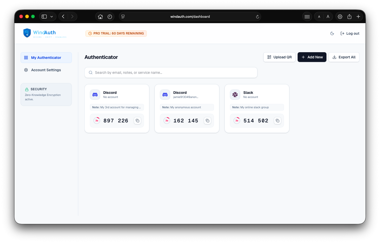 WindAuth - Screenshot 5 showing product features and functionality