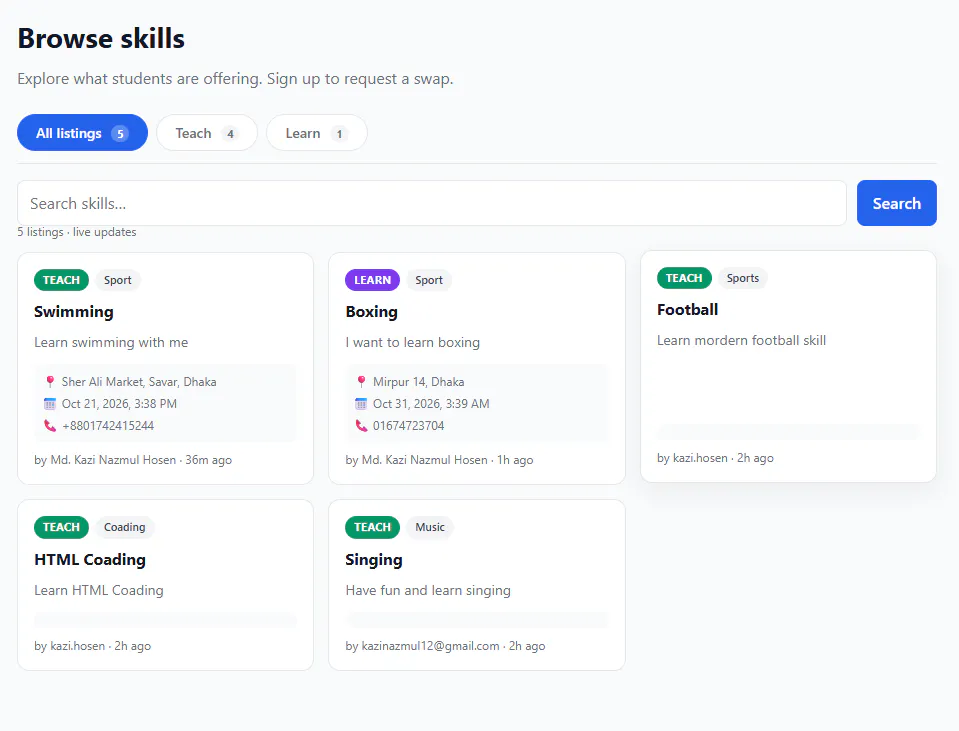 SkillSwap gallery image